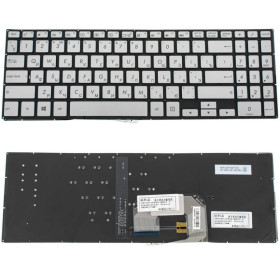 Клавіатури Клавиатуры ^/--/^ Клавиатура для ноутбука ASUS (UX /--/ 561 series) rus, silver, без фрейма, подсветка клавиш ^_^^^ Клавіатура для ноутбука ASUS (UX /--/ 561 series) rus, silver, без фрейму, підсвічування клавіш - фото фото фото