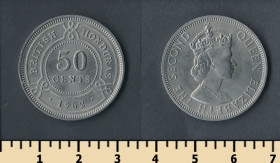 Гондурас Гондурас ^/--/^ Британский Гондурас 50 центов 1962 ^_^^^ Британський Гондурас 50 центів 1962 - фото фото фото