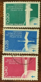 Скандинавія Скандинавия ^/--/^ Финляндия 50-летие Республики 1967 ^_^^^ Фінляндія 50-річчя Республіки 1967 - фото фото фото