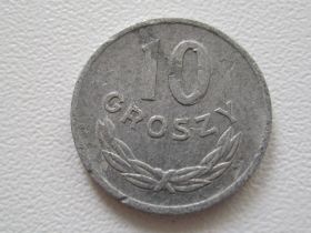 - року - года ^/--/^ Польша 10 грошей 1966 года #14571 ^_^^^ Польща 10 грошей 1966 року #14571 - фото фото фото