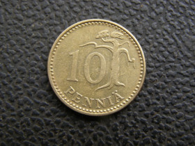 Фінляндія Финляндия ^/--/^ 10 пенни Финляндия 1979 г ^_^^^ 10 Пенні Фінляндія 1979 - фото фото фото