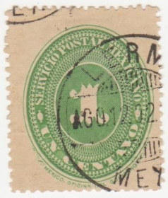 Північна Америка Северная Америка ^/--/^ Мексика   1886  г. № 208 гашеная ^_^^^ Мексика 1886 р. No 208 гашена - фото фото фото