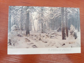 Інше Другое ^/--/^ Открытка С Новым годом 1985 живопись Шишкин подписана ^_^^^ З Новим роком 1985 живопис Шишкін підписано - фото фото фото