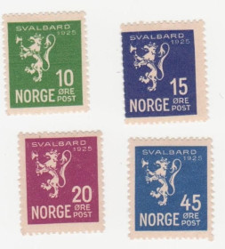 Скандинавія Скандинавия ^/--/^ Норвегия 1925  г.№ 114-117 ** серия ^_^^^ Норвегія 1925 р. No 114-117 ** серія - фото фото фото