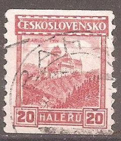 Чехословаччина Чехословакия ^/--/^ Чехословакия 1927 Sc.141 гаш. без водяного знака ^_^^^ Чехословаччина 1927 Sc.141 гаш. без водяного знака - фото фото фото