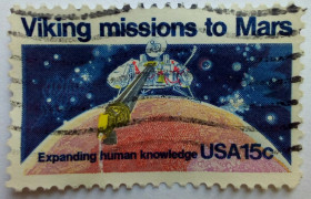 Північна Америка Северная Америка ^/--/^ США 1978 Миссия Викинга на Марс, гашеная ^_^^^ 1978 — Місія Вікінга на Марс, гашена - фото фото фото