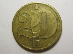 Чехословаччина Чехословакия ^/--/^ Чехословакия 20 геллеров 1980 года 37430 ^_^^^ Чехословаччина 20 геллерів 1980 року 37430 - фото фото фото