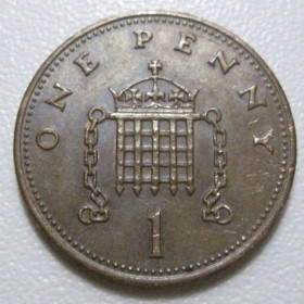 Єлизавета II (після ) Елизавета II (после ) ^/--/^ Велика Британія 1 пенні 1988 року 41560 ^_^^^ Великобритания 1 пенни 1988 года 41560 - фото фото фото