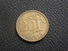 Фінляндія Финляндия ^/--/^ 20 пенни Финляндия 1973 г ^_^^^ 20 Пенні Фінляндія 1973 - фото фото фото
