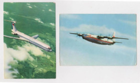 СРСР СССР ^/--/^ АЭРОФЛОТ СССР  САМОЛЕТ ИЛ-62   и  САМОЛЕТ АН-10  чистые   2 шт.  ^_^^^ АЕРОФЛОТ СРСР САМОЛЕТ ІЛ-62 і САМОЛЕТ АН-10 чисті 2 шт. - фото фото фото