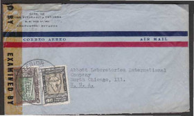 Америка Америка ^/--/^ Эквадор 1943 ЦЕНЗУРА ПИСЬМО ВТОРОЙ МИРОВОЙ ВОЙНЫ WWII ПОЧТОВЫЙ ДОКУМЕНТ ОТПРАВЛЕНИЕ ^_^^^ Еквадор 1943 ЦЕНЗУРА ПИСЬМО ДРУГОЇ СВІТОВОЇ ВІЙНИ WWII ПОШТОВИЙ ДОКУМЕНТ ВІДПРАВЛІННЯ - фото фото фото