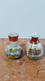 Статуетки, Скульптури, Фігурки, Фарфор Статуэтки, Скульптуры, Фигурки, Фарфор ^/--/^ Две японские миниатюры вазы ^_^^^ Дві японські мініатюри вази - фото фото фото