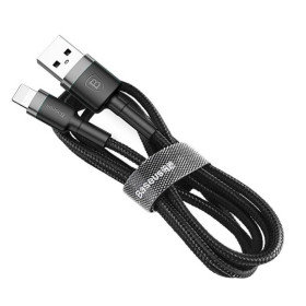 Кабелі Кабели ^/--/^ Кабель Baseus Cafule USB 2.0 to Lightning 2.4 /--/ A 1 /--/ M Черный/Серый (CALKLF-BG /--/ 1) ^_^^^ Кабель Baseus Cafule USB 2.0 to Lightning 2.4 /--/ A 1 /--/ M Чорний/Сірий (CALKLF-BG /--/ 1) - фото фото фото