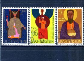 Мистецтво Искусство ^/--/^ Лихтенштейн. Христианская символика (серия) 1968 г. ^_^^^ Ліхтенштейн. Християнська символіка (серія) 1968 - фото фото фото