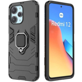 Чохли, бампера Чехлы, бампера ^/--/^ Чохол Fiji Ring для Xiaomi Redmi 12 броньований бампер з кільцем підставкою чорний ^_^^^ Чехол Fiji Ring для Xiaomi Redmi 12 бронированный бампер с кольцом подставкой черный - фото фото фото