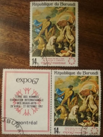 Бурунді Бурунди ^/--/^ Бурунди Всемирная выставка – Монреаль, Канада 1967 ^_^^^ Бурунді Всесвітня виставка - Монреаль, Канада 1967 - фото фото фото