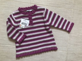 Кофти, реглани Кофты, регланы ^/--/^ Тепленькая вязаная кофта, свитер, Layette Fille. Рост 67 ^_^^^ Тепленька в'язана кофта, светр, Layette Fille. Зростання 67 - фото фото фото