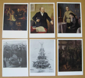 СРСР СССР ^/--/^ РОЖДЕНИЕ ЛЕНИНСКОЙ ПАРТИИ = НАБОР ОТКРЫТОК 1973 г. = 23 шт. = тираж 25 тыс. ^_^^^ Народження Ленінської партії НАБІР ВІДКРИТОК 1973 р. 23 шт. тираж 25 тис. - фото фото фото