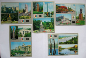 СРСР СССР ^/--/^ КИЇВ - КИЕВ = листівки 1980 р. = 5 шт. &amp; ^_^^^ КИЕВ - КИЕВ = открытки 1980 г. = 5 шт. &amp; - фото фото фото
