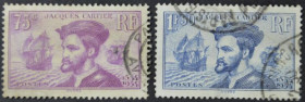 Інше Другое ^/--/^ Франция Флот Парусник первооткрыватель Жак Картье 1935 ^_^^^ Франція Флот Парусник першовідкривач Жак Картьє 1935 - фото фото фото