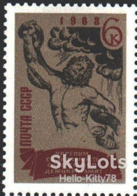 СРСР - СССР - ^/--/^ СССР 1968 Лаокоон мифы сказки Греция СК 3574 MNH ^_^^^ 1968 — Лаокоон міфи казки Греція СК 3574 MNH - фото фото фото
