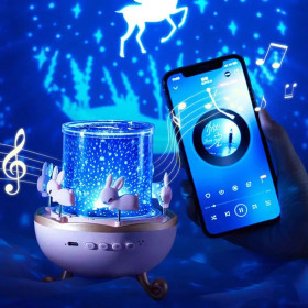 Нічні лампи Ночники ^/--/^ Музичний нічник-проектор з Bluetooth та пультом Карусель зайчиків WH-E /--/ 11-02 Дитячий музичний нічник ^_^^^ Музыкальный ночник-проектор с Bluetooth и пультом Карусель зайчиков WH-E /--/ 11-02 Детский музыкальный ночник - фото фото фото