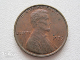 Обігові Обиходные ^/--/^ США 1 цент 1975 года #20525 ^_^^^ США 1 цент 1975 року #20525 - фото фото фото