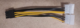 Шлейфи, перехідники Шлейфы, переходники ^/--/^ Переходник питания 2 Molex - 8 pin ^_^^^ Перехідник живлення 2 Molex - 8 pin - фото фото фото