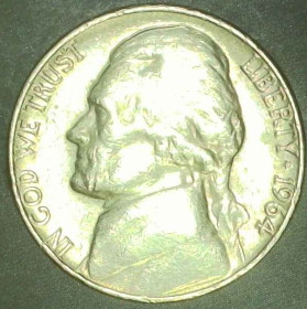 Обігові Обиходные ^/--/^ США 5 центів, 1964 D Джефферсон Нікель [3.46] ^_^^^ США 5 центов, 1964 D Джефферсон Никель [3.46] - фото фото фото