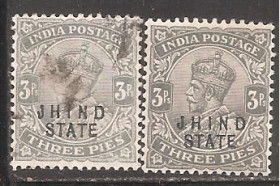 Інші країни Другие страны ^/--/^ Бр.Индия     (Штат Джинд) 1913 Sc.80 гаш. с разновидностью по цвету ^_^^^ Бр.Індія (Штат Джинд) 1913 Sc.80 гаш. з різновидом за кольором - фото фото фото