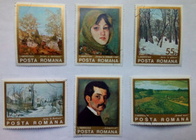 Румунія Румыния ^/--/^ Румыния 1975 Живопись, гашеные (I) ^_^^^ Румунія 1975 Живопис, гашені (I) - фото фото фото