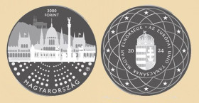 Угорщина Венгрия ^/--/^ Венгрия 3000 форинтов 2024 ^_^^^ Угорщина 3000 форинтів 2024 - фото фото фото