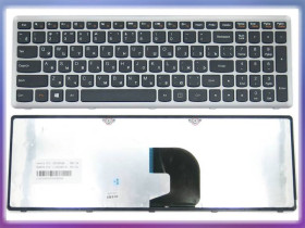 Клавіатури Клавиатуры ^/--/^ Клавиатура для LENOVO Z /--/ 500, Z /--/ 500 /--/ A, Z /--/ 500 /--/ G, P /--/ 500 ( RU Black, Silver frame) OEM ^_^^^ Клавіатура для LENOVO Z /--/ 500, Z /--/ 500 /--/ A, Z /--/ 500 /--/ G, P /--/ 500 (RU Black, Silver frame) OEM - фото фото фото