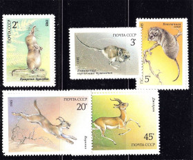 СРСР - СССР - ^/--/^ СССР  1985 г   MNH - фауна ^_^^^ СРСР 1985 MNH - фауна - фото фото фото