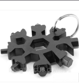 Інше Другое ^/--/^ 51794  Мультитул-снежинка 18 в 1 SNOWFLAKE WRENCH TOOL  Цвет Черный ^_^^^ 51794 Мультитул-сніжинка 18 в 1 SNOWFLAKE WRENCH TOOL Колір Чорний - фото фото фото
