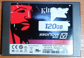 Твердотільні SSD-накопичувачі Твердотельные SSD-накопители ^/--/^ SSD накопичувач Kingston SSDNow V /--/ 300 120 /--/ GB 2.5&amp;quot; SATA III  (SV /--/ 300 /--/ S /--/ 37 /--/ A/120 /--/ G) — Ідеальний стан  (100% / 0 годин) - фото фото фото