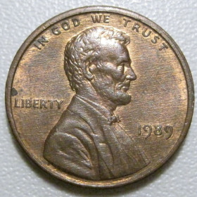 Обігові Обиходные ^/--/^ США 1 цент 1989 року #40190 ^_^^^ США 1 цент 1989 года #40190 - фото фото фото