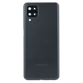 Корпуса на Samsung Корпуса на Samsung ^/--/^ Задня частина корпусу Samsung Galaxy A /--/ 12 SM-A /--/ 125 Black  (з склом камери) ^_^^^ Задняя часть корпуса Samsung Galaxy A /--/ 12 SM-A /--/ 125 Black (со стеклом камеры) - фото фото фото