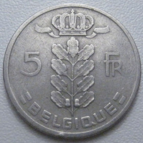 Бельгія Бельгия ^/--/^ Бельгія 5 франків 1948 року Belgique 42830 ^_^^^ Бельгия 5 франков 1948 года Belgique 42830 - фото фото фото