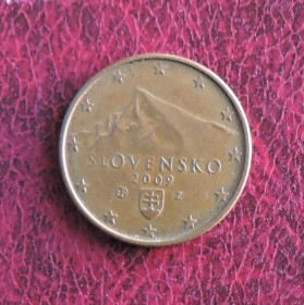 Словаччина Словакия ^/--/^ Словакия Словаччина 5 евроцентов 2009 ^_^^^ Словаччина 5 євроцентів 2009 - фото фото фото