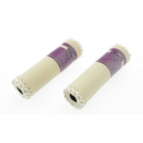 Рулі, виноси, гріпси Рули, выносы, грипсы ^/--/^ Грипси Sevilla SEV-125 125 мм кремовий/фіолетовий (SEV-125/J) ^_^^^ Грипсы Sevilla SEV-125 125 мм кремовый/фиолетовый (SEV-125/J) - фото фото фото