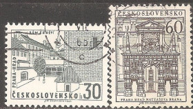 Чехословаччина Чехословакия ^/--/^ Чехословакия 1965 Sc.1323-1324 гаш. ПОЛНАЯ серия ^_^^^ Чехословаччина 1965 Sc.1323-1324 гаш. Повна серія - фото фото фото