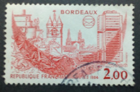 Франція Франция ^/--/^ Франция 1984 Бордо, филателистическое общество, гашеная ^_^^^ 1984 — Бордо, філателістичне товариство, гашена - фото фото фото