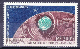 Освоєння космосу Освоение космоса ^/--/^ Космос .  Новая Каледония  1962 г MNH - ^_^^^ Космос Нова Каледонія 1962 р MNH - фото фото фото