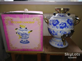 Самовари Самовары ^/--/^ Новий електросамовар &amp;quot;Гжель&amp;quot; ^_^^^ Новый электросамовар &amp;quot; Гжель &amp;quot; - фото фото фото