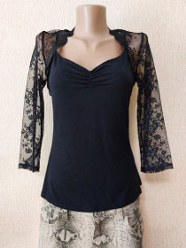 Кофти Кофты ^/--/^ Красивая черная женская трикотажная кофта, джемпер Marks&amp;Spencer ^_^^^ Красива чорна жіноча трикотажна кофта, джемпер Marks&amp;Spencer - фото фото фото