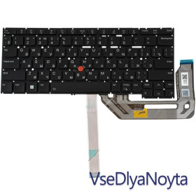 Клавіатури Клавиатуры ^/--/^ Клавиатура для ноутбука LENOVO (ThinkPad: Yoga X /--/ 13 Gen 4) rus, black, подсветка клавиш, без фрейма ^_^^^ Клавіатура для ноутбука LENOVO (ThinkPad: Yoga X /--/ 13 Gen 4) rus, black, підсвічування клавіш, без фрейму - фото фото фото