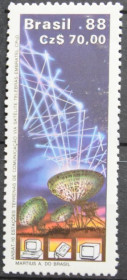 Інше Другое ^/--/^ Бразилия Космос Телекоммуникации 1988 ^_^^^ Бразилія Космос Телекомунікації 1988 - фото фото фото