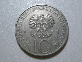 - року - года ^/--/^ Польща 10 злотих 1975 року Адам Міцкевич #38961 ^_^^^ Польша 10 злотых 1975 года Адам Мицкевич #38961 - фото фото фото