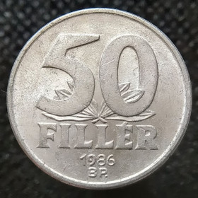 Угорщина Венгрия ^/--/^ Угорщина 50 філерів, 1986 ^_^^^ Венгрия 50 филеров, 1986 - фото фото фото